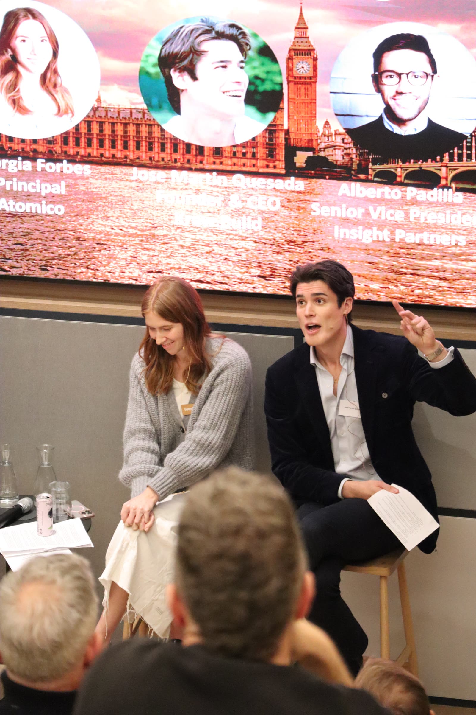 The Big Ideas of 2025 panel screen at Atomico's London event