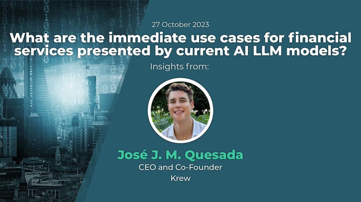 José Martín Quesada featured in City & Financial's AI interview
