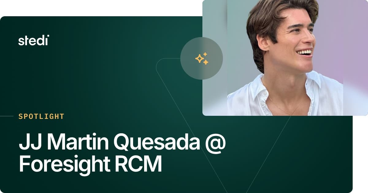 Stedi Spotlight card with a portrait of José Martín Quesada